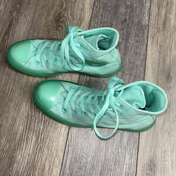 Converse All Star Chuck Taylor Hi Top US Size M5/W7 Peppermint Green Shoes - Picture 6 of 11